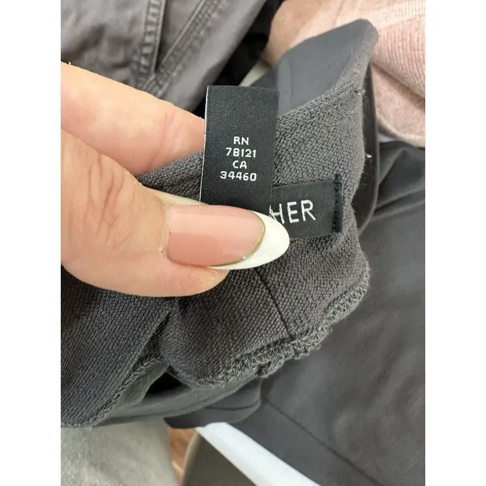 Eileen Fisher Legging Pants Pull On Stretch Jersey‎ Ankle Made in USA Gray XS